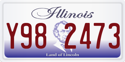 IL license plate Y982473