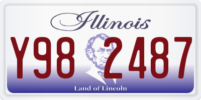 IL license plate Y982487