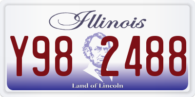 IL license plate Y982488