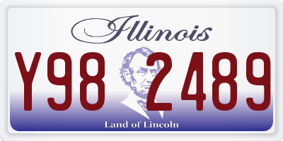 IL license plate Y982489