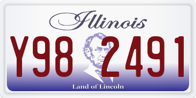 IL license plate Y982491