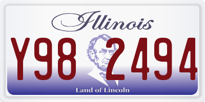 IL license plate Y982494