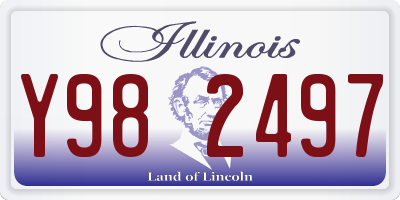 IL license plate Y982497