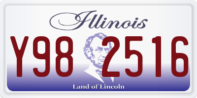 IL license plate Y982516