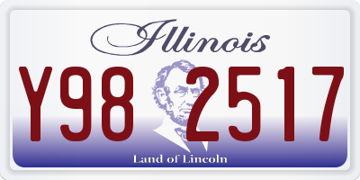 IL license plate Y982517
