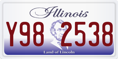 IL license plate Y982538