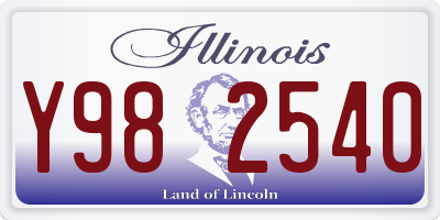 IL license plate Y982540