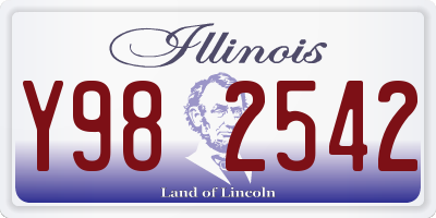 IL license plate Y982542