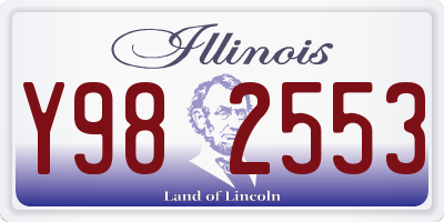 IL license plate Y982553