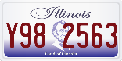 IL license plate Y982563