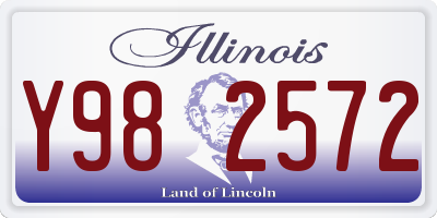 IL license plate Y982572
