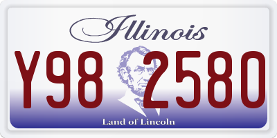 IL license plate Y982580