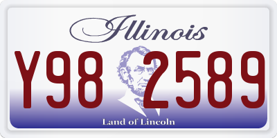 IL license plate Y982589