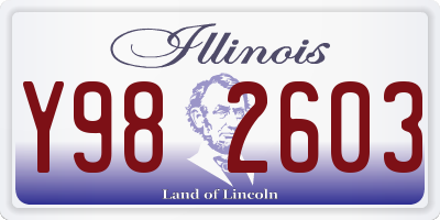 IL license plate Y982603