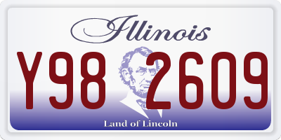 IL license plate Y982609