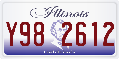 IL license plate Y982612