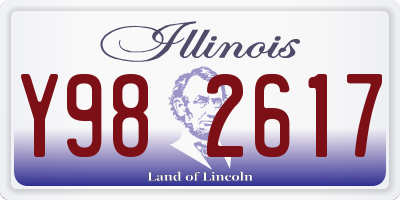 IL license plate Y982617