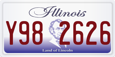 IL license plate Y982626