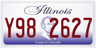 IL license plate Y982627