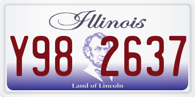 IL license plate Y982637