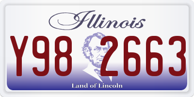 IL license plate Y982663