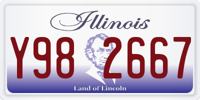 IL license plate Y982667