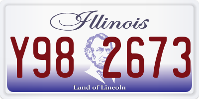 IL license plate Y982673