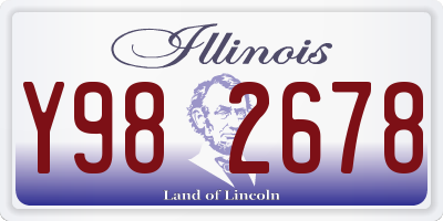 IL license plate Y982678