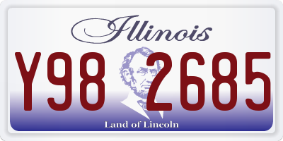 IL license plate Y982685