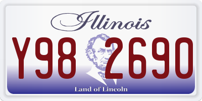 IL license plate Y982690