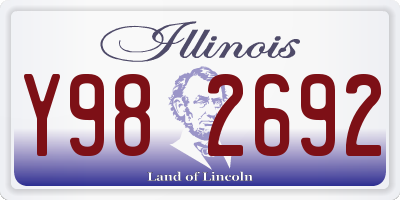 IL license plate Y982692