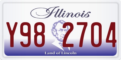 IL license plate Y982704