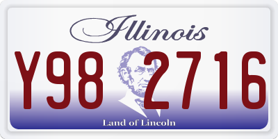 IL license plate Y982716