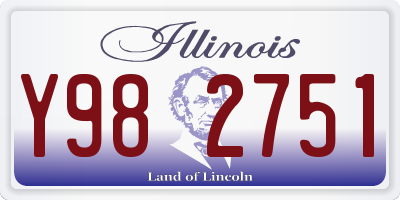 IL license plate Y982751