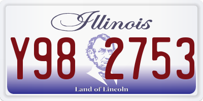 IL license plate Y982753