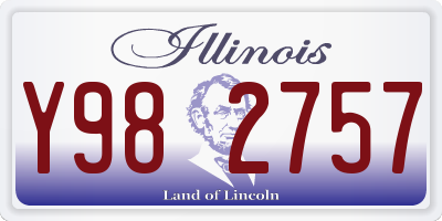 IL license plate Y982757