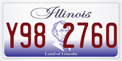 IL license plate Y982760