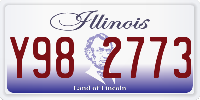 IL license plate Y982773