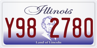 IL license plate Y982780