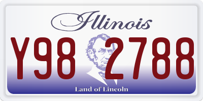 IL license plate Y982788