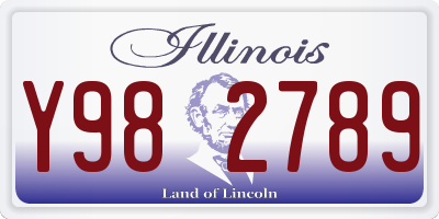 IL license plate Y982789