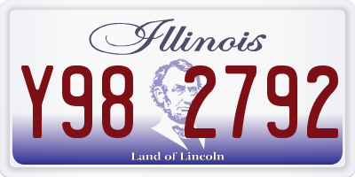 IL license plate Y982792