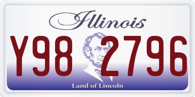IL license plate Y982796