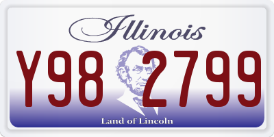 IL license plate Y982799