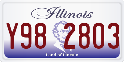 IL license plate Y982803