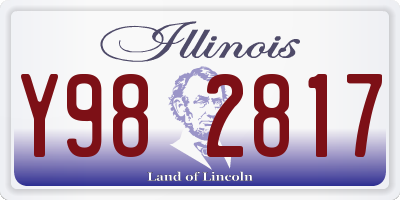 IL license plate Y982817