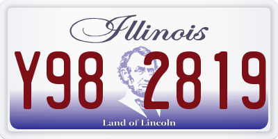IL license plate Y982819