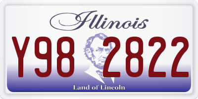 IL license plate Y982822