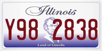 IL license plate Y982838