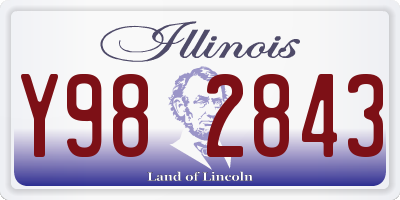 IL license plate Y982843